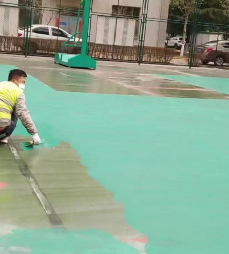 东营球场地面翻新